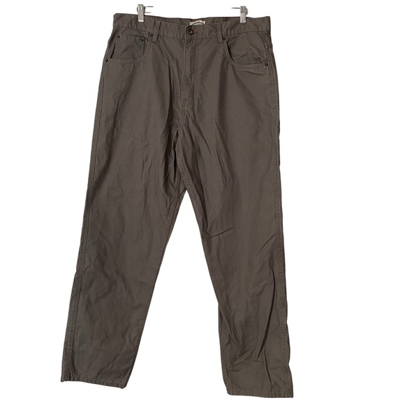 Eddie Bauer Men's Workwear Pants 38x32 Brown Canvas‎ Pants Straight Leg - Picture 1 of 5